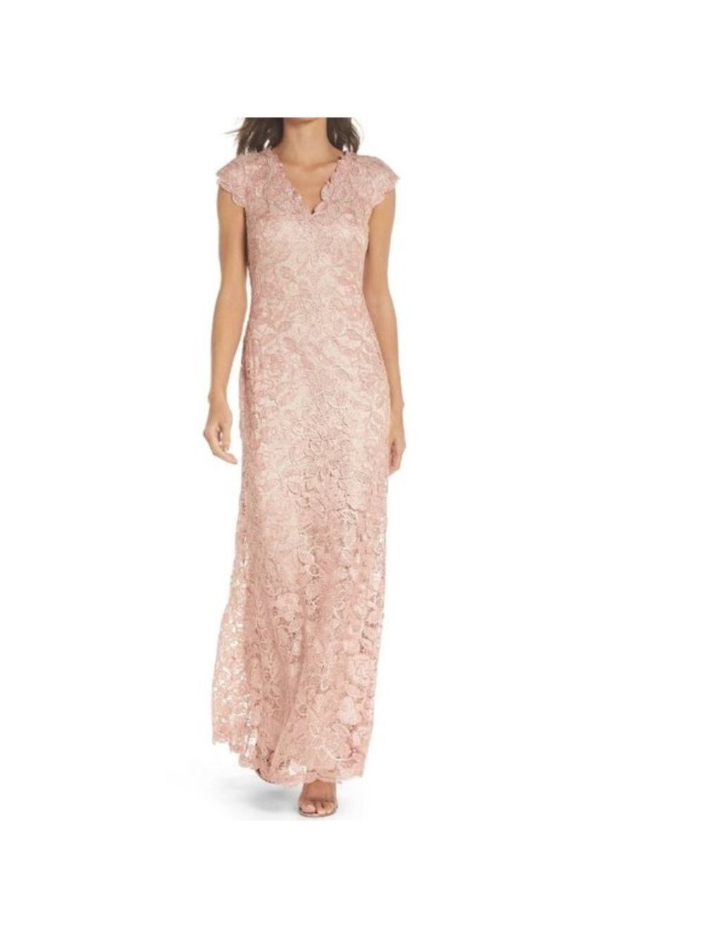 Tadashi Shoji Levant Floral Lace Gown